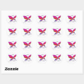 Butterfly Summer Splash Ronde Sticker (Vel)