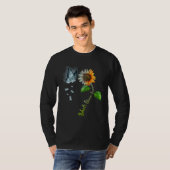 Butterfly Sunflower Behcet s Disease Awareness T-shirt (Voorkant volledig)