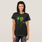 Butterfly Sunflower Brain Injury Awareness T-shirt (Voorkant volledig)