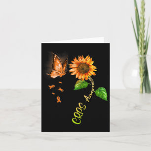 Butterfly Sunflower Crps Bewustzijn 1 Kaart