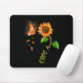 Butterfly Sunflower Crps Bewustzijn 1 Muismat (Met muis)