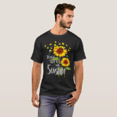 Butterfly Sunflower Je bent mijn zonnesline T-shirt (Voorkant volledig)