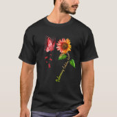 Butterfly Sunflower Longembolie Bewustzijn T T-shirt (Voorkant)