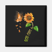 Butterfly Sunflower RSD CRPS Bewustzijn Magneet (Voorkant)