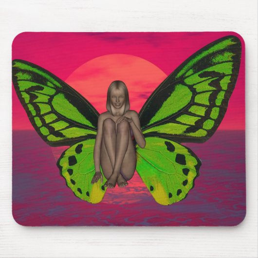 Butterfly Sunset Muismat (Voorkant)