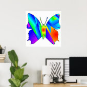 Butterfly Sunset Poster (Thuiskantoor)