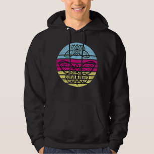 Butterfly Sunset Retro Sunset Insect Kleur Hoodie