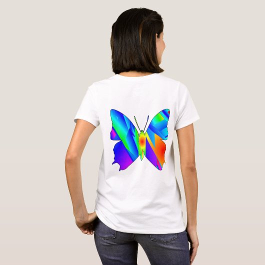 Butterfly Sunset T-shirt (Achterkant volledig)