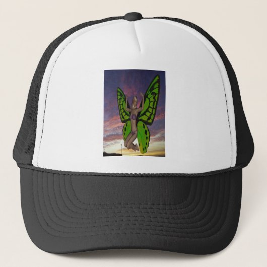 Butterfly Sunset Trucker Pet (Voorkant)