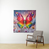 Butterfly Sunshine Wandkleed (In situ)