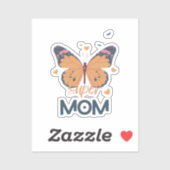 Butterfly Super MOM Sticker (Vel)