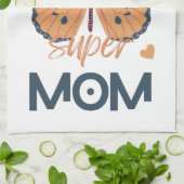 Butterfly Super MOM Theedoek (Gevouwen)
