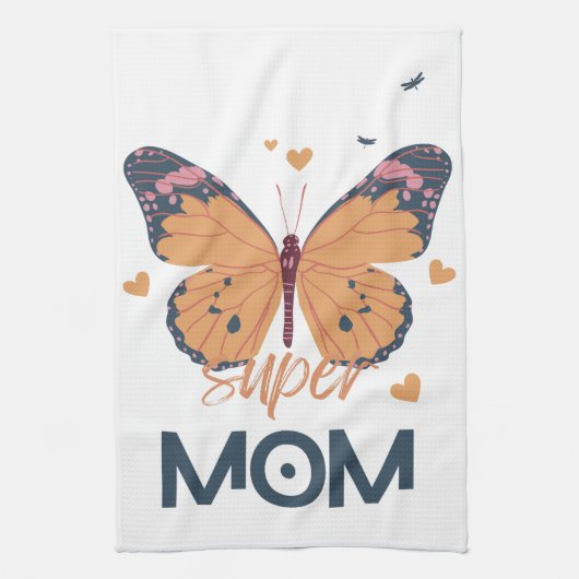 Butterfly Super MOM Theedoek (Verticaal)