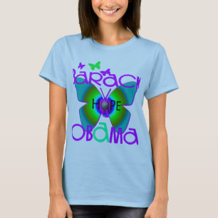 Butterfly Support Barack Obama T-shirt