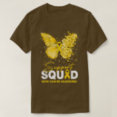Butterfly Support Squad Bone Cancer Awareness T-shirt (Design voorkant)