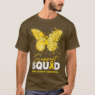 Butterfly Support Squad Bone Cancer Awareness T-shirt