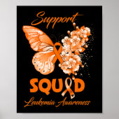Butterfly Support Squad Leukemie Bewustheid Poster (Voorkant)