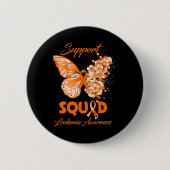 Butterfly Support Squad Leukemie Bewustheid Ronde Button 5,7 Cm (Voorkant)