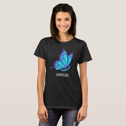 Butterfly Survivor Suicide Awareness Mental Health T-shirt (Voorkant volledig)