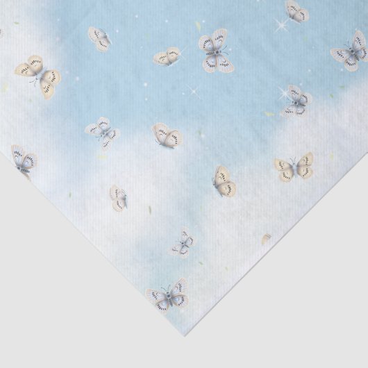Butterfly Swarm in Dreamweaver Blue Sky Tissuepapier (Detail)