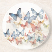 Butterfly Swarm Zandsteen Onderzetters (Voorkant)