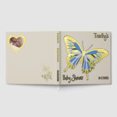 Butterfly Sweet Palette Baby shower Roos Gold Gastenboek (Volledig)