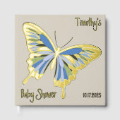 Butterfly Sweet Palette Baby shower Roos Gold Gastenboek (Voorkant)