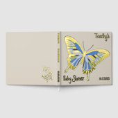 Butterfly Sweet Palette Baby shower Roos Gold Gastenboek (Volledig)