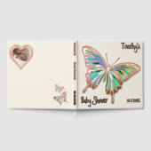 Butterfly Sweet Palette Baby shower Roos Gold Gastenboek (Volledig)