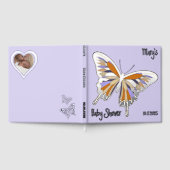 Butterfly Sweet Palette Baby shower Zilverfolie Gastenboek (Volledig)