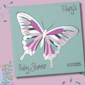 Butterfly Sweet Palette Baby shower Zilverfolie Gastenboek