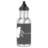 Butterfly Swirls Liberty Bottle, Grey Waterfles (Rechts)