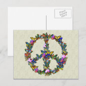 Butterfly-symbool Briefkaart (Voorkant / Achterkant)