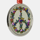 Butterfly-symbool Metalen Ornament (Rechts)