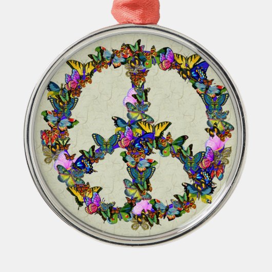 Butterfly-symbool Metalen Ornament (Voorkant)