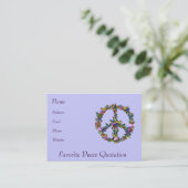 Butterfly-symbool Visitekaartje (Staand voorkant)