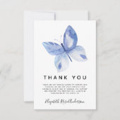 Butterfly Sympathie Funeral Dank u Notitiekaartje (Voorkant)