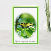 Butterfly Sympathy Card Kaart (Voorkant)