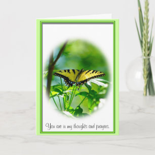 Butterfly Sympathy Card Kaart
