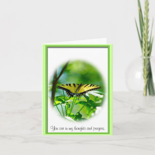Butterfly Sympathy Note Kaart