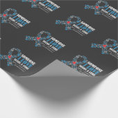 Butterfly T1D Diabetes Awareness Diabetic Support Cadeaupapier (Hoek)