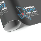 Butterfly T1D Diabetes Awareness Diabetic Support Cadeaupapier (Rol Hoek)