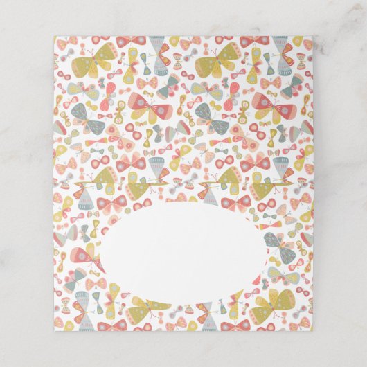 Butterfly Tango Plaatskaartje (Buitenkant ongevouwen)
