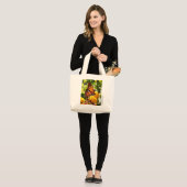 Butterfly Tas, gepersonaliseerd met naam Grote Tote Bag (Voorkant (model))