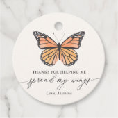 Butterfly Teacher Waardering Bedankjes Labels (Voorkant)