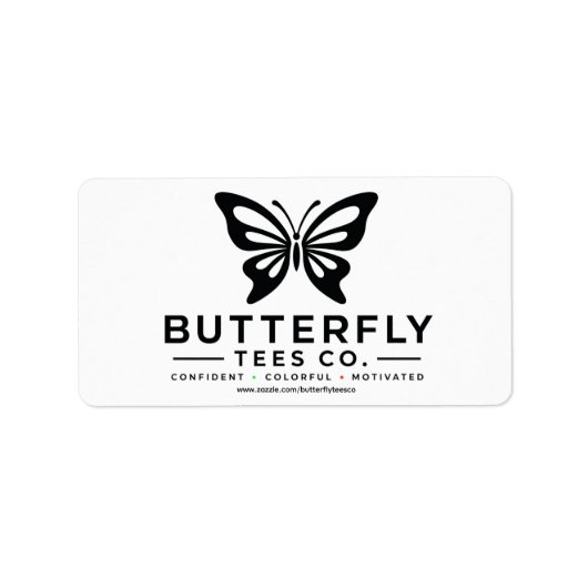 Butterfly Tees Co. 0047688-BTL6 Etiket (Voorkant)