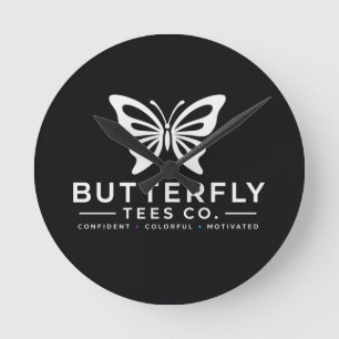 Butterfly Tees Co. 0047688-WTL6 Ronde Klok