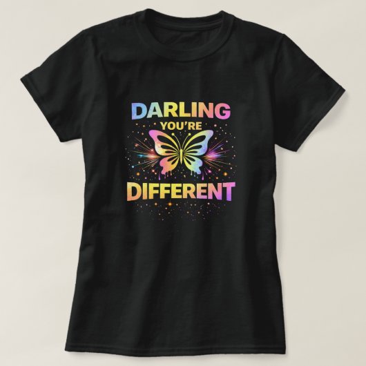 Butterfly Tees Co. Darling You're Different 004773 (Design voorkant)