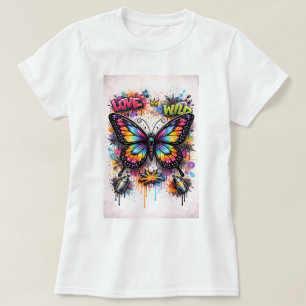 Butterfly Tees Co. Graffiti Vlinder Shirt 004781