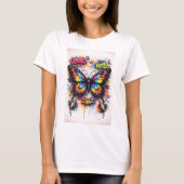 Butterfly Tees Co. Graffiti Vlinder Shirt 004781 (Voorkant)